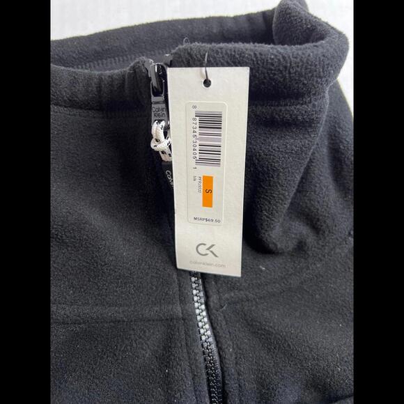 Calvin Klein Performance Black Fuzzy Jacket - Size Small - Picture 5 of 8